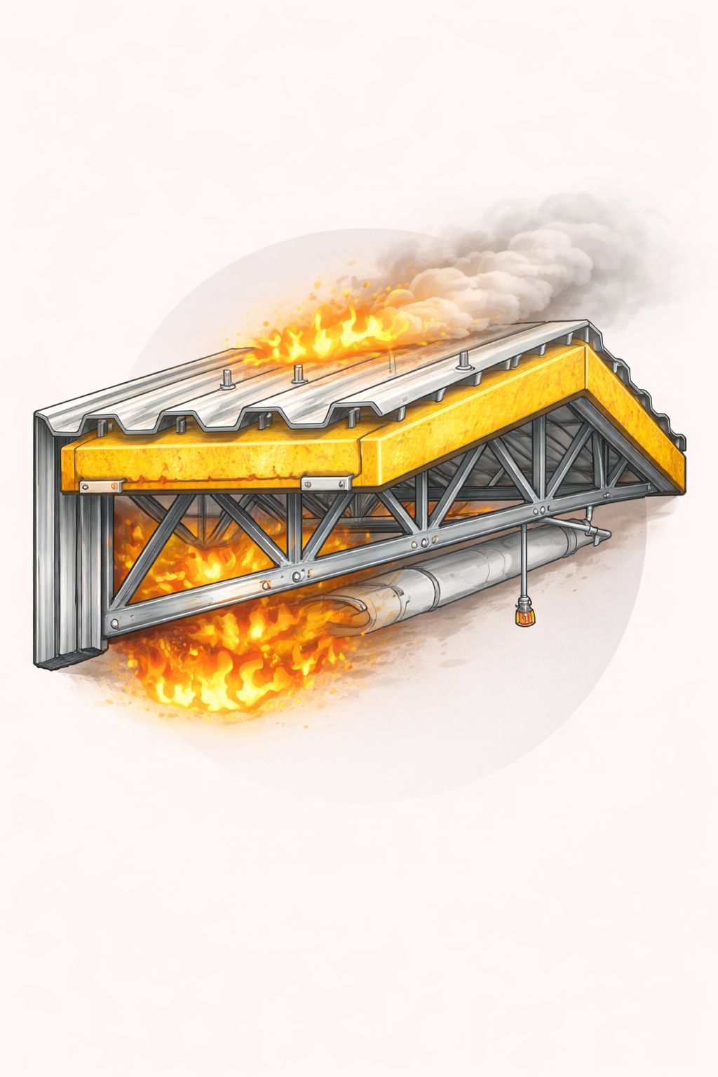 Protection coupe-feu sous-toiture et pare-flammes